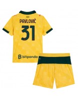 AC Milan Strahinja Pavlovic #31 Kolmaspaita Lasten 2025-26 Lyhythihainen (+ shortsit)